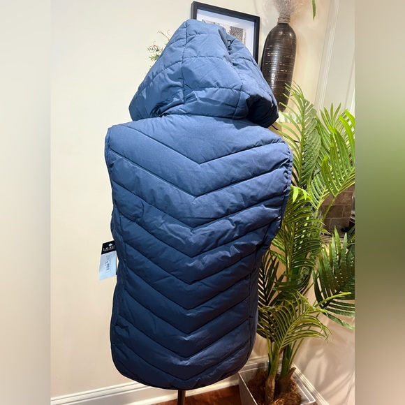 Lauren by Ralph Lauren Black Label Navy Stretch Puffer Vest Medium - Picture 10 of 11